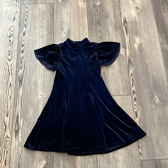 Zunie Other - Zunie Navy Blue Velvet Dress